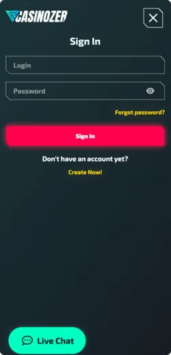 Casinozer application